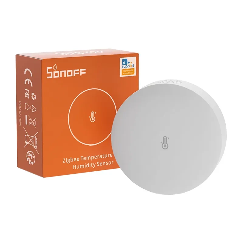 ZigBee Sonoff SNZB-02P smart temperature and humidity sensor (round) ZigBee Sonoff SNZB-02P smart temperature and humidity sensor (round)