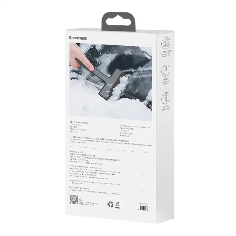 Baseus Quick Clean Car Ice Scraper (black) Baseus Quick Clean Car Ice Scraper (black)