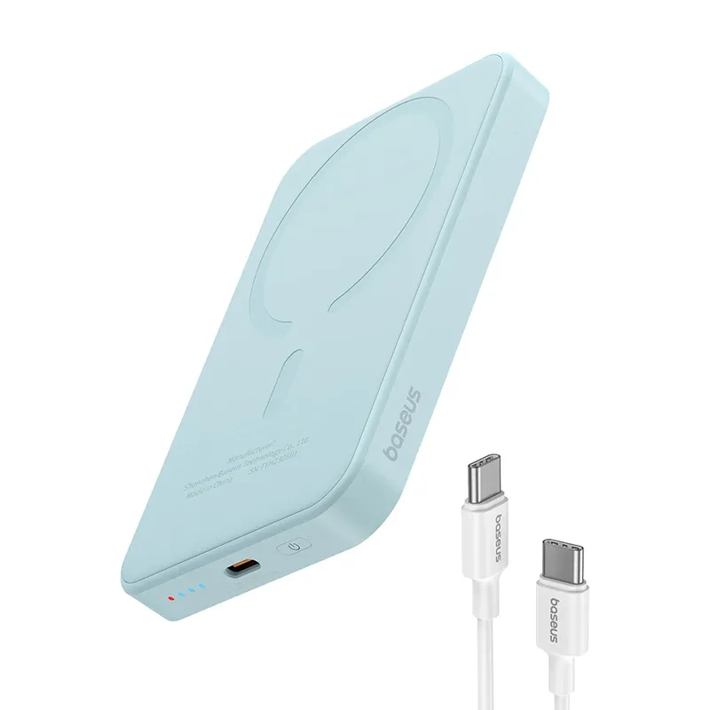 Magnetic Mini Powerbank Baseus 5000mAh, USB-C 20W (blue) Magnetic Mini Powerbank Baseus 5000mAh, USB-C 20W (blue)