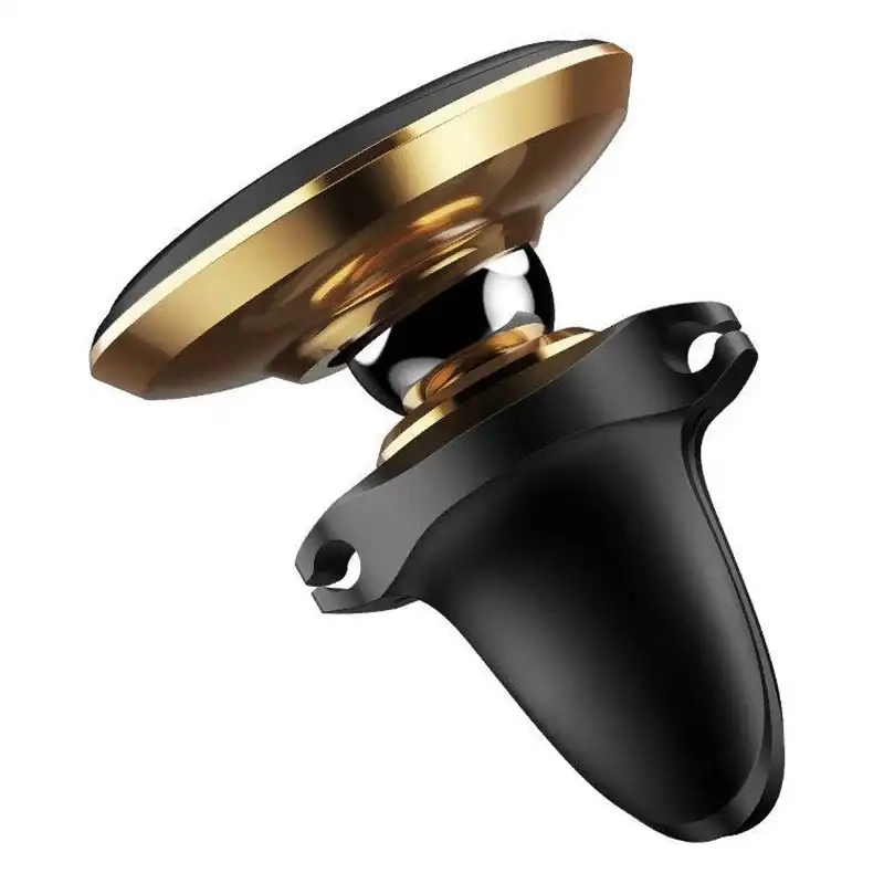 Baseus Magnetic Air Vent Car Mount Holder with cable clip Gold Baseus Magnetic Air Vent Car Mount Holder with cable clip Gold