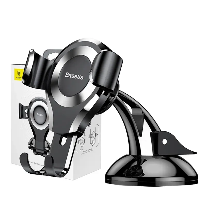 Baseus Osculum gravitational phone holder (black + silver) Baseus Osculum gravitational phone holder (black + silver)