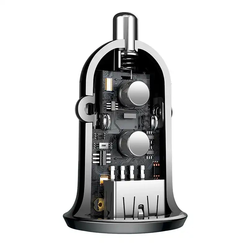 Ładowarka samochodowa Baseus Grain Pro 2x USB 4.8A (czarna) Ładowarka samochodowa Baseus Grain Pro 2x USB 4.8A (czarna)