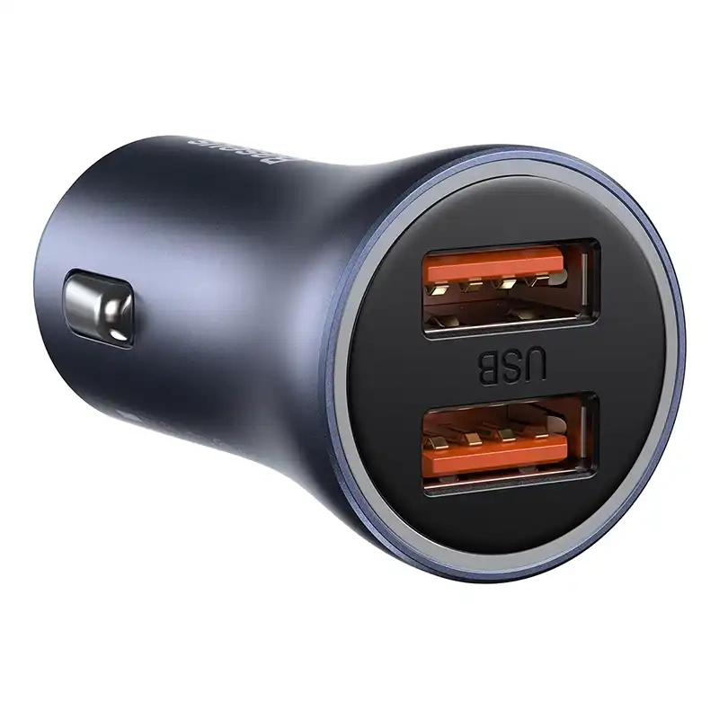 Baseus Golden Contactor Pro car charger, 2x USB, 40W (gray) Baseus Golden Contactor Pro car charger, 2x USB, 40W (gray)