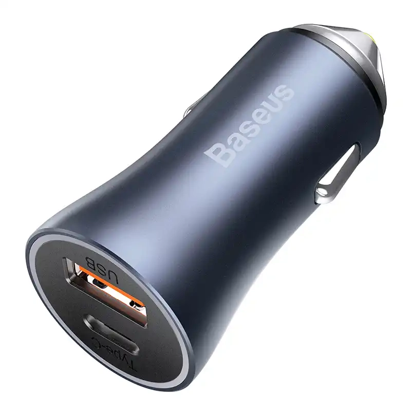 Baseus Golden Contactor Pro car charger, 2x USB, 40W (gray) Baseus Golden Contactor Pro car charger, 2x USB, 40W (gray)