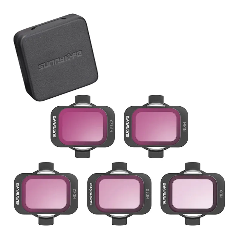 Set of 5 Filters Sunnylife ND 8/16/32/64/128 for DJI Avata 2 Set of 5 Filters Sunnylife ND 8/16/32/64/128 for DJI Avata 2