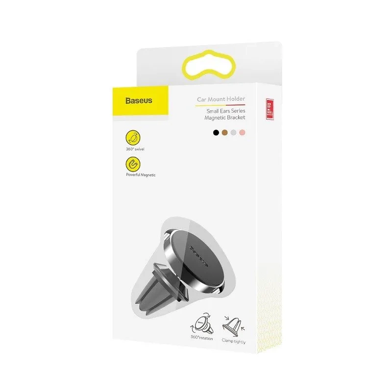 Baseus Small Ears magnetic car holder for ventilation grid - black Baseus Small Ears magnetic car holder for ventilation grid - black