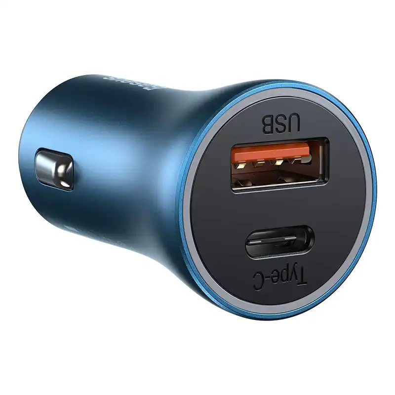 Baseus Golden Contactor Pro car charger, USB + USB-C, QC4.0+, PD, SCP, 40W (blue) Baseus Golden Contactor Pro car charger, USB + USB-C, QC4.0+, PD, SCP, 40W (blue)