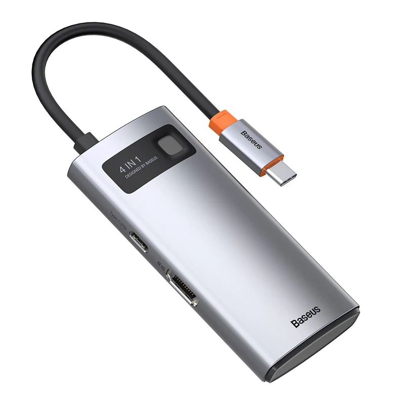 Hub 4in1 Baseus Metal Gleam Series, USB-C to USB 3.0 + USB 2.0 + HDMI + USB-C PD Hub 4in1 Baseus Metal Gleam Series, USB-C to USB 3.0 + USB 2.0 + HDMI + USB-C PD
