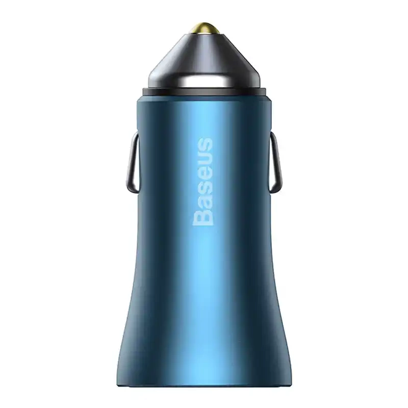 Baseus Golden Contactor Pro car charger, USB + USB-C, QC4.0+, PD, SCP, 40W (blue) + USB-C - Lightning cable 1m (blue) Baseus Golden Contactor Pro car charger, USB + USB-C, QC4.0+, PD, SCP, 40W (blue) + USB-C - Lightning cable 1m (blue)