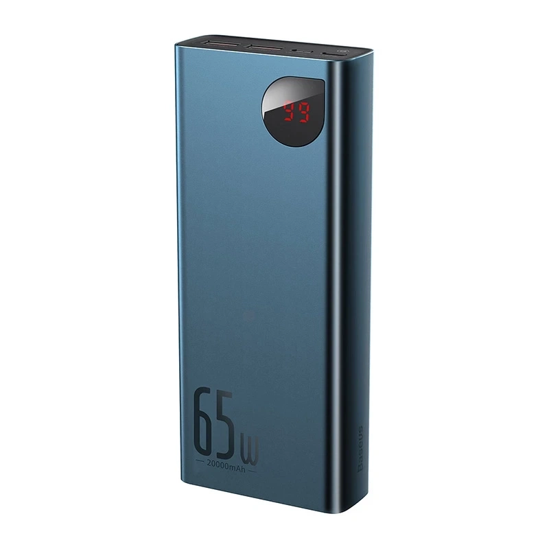 Powerbank Baseus Adaman Metal 20000mAh PD QC 3.0 65W 2xUSB + USB-C + micro USB (Blue) Powerbank Baseus Adaman Metal 20000mAh PD QC 3.0 65W 2xUSB + USB-C + micro USB (Blue)
