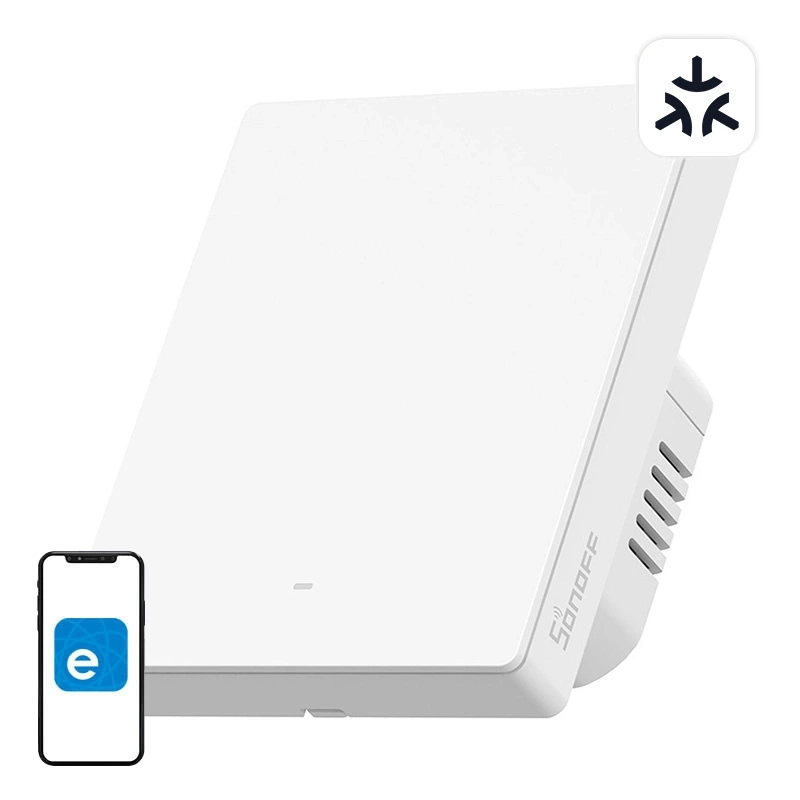 Smart wall switch SONOFF M5-1C-80W Matter (1-channel, to frame) Smart wall switch SONOFF M5-1C-80W Matter (1-channel, to frame)