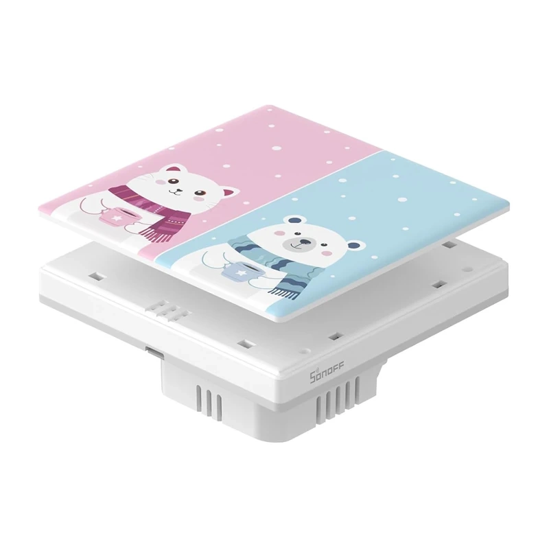 Decorative cover / cap for T5 SONOFF Cartoon 2C touch switch Decorative cover / cap for T5 SONOFF Cartoon 2C touch switch