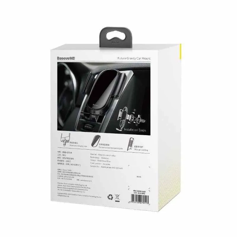 Baseus Future Gravity Car Mount Gravitational car holder (black) Baseus Future Gravity Car Mount Gravitational car holder (black)