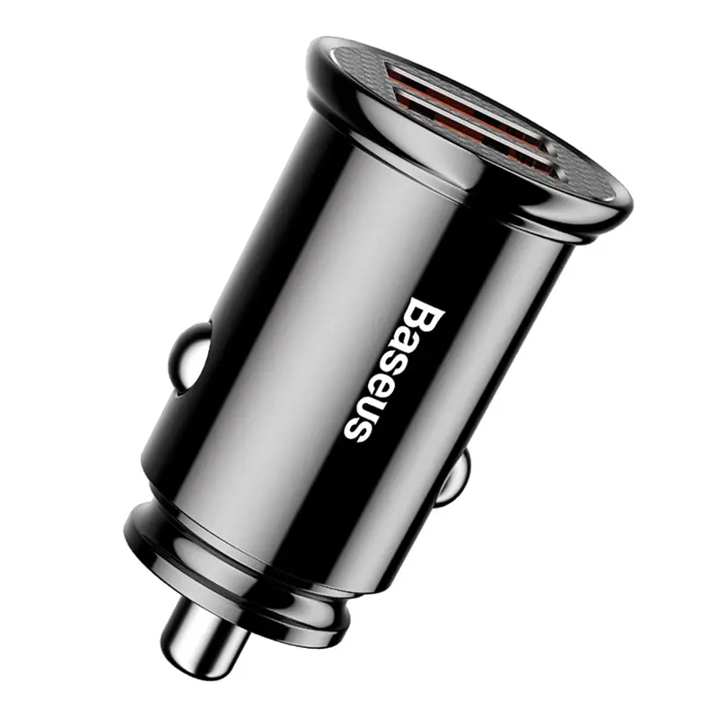 Baseus Circular 2xUSB QC3.0 5A 30W car charger (black) Baseus Circular 2xUSB QC3.0 5A 30W car charger (black)