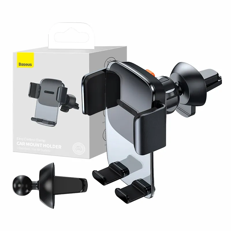 Baseus Easy Control Clamp car holder for grid (black) Baseus Easy Control Clamp car holder for grid (black)