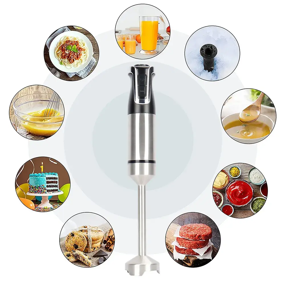 Royalty Line RL ESTM800BLK: Powerful Black Stick Immersion Blender for Smoothies and Soups Royalty Line RL ESTM800BLK: Powerful Black Stick Immersion Blender for Smoothies and Soups
