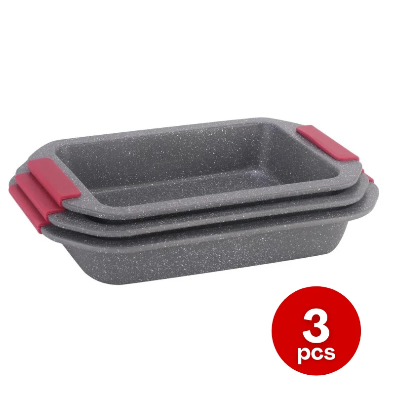 Platinum Cookware PL-CS1003S: 3-Piece Bake Pan Set Platinum Cookware PL-CS1003S: 3-Piece Bake Pan Set
