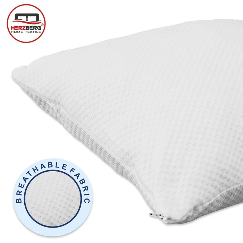 Herzberg HG-65X2: 2 Pieces Shredded Memory Foam Pillow Herzberg HG-65X2: 2 Pieces Shredded Memory Foam Pillow