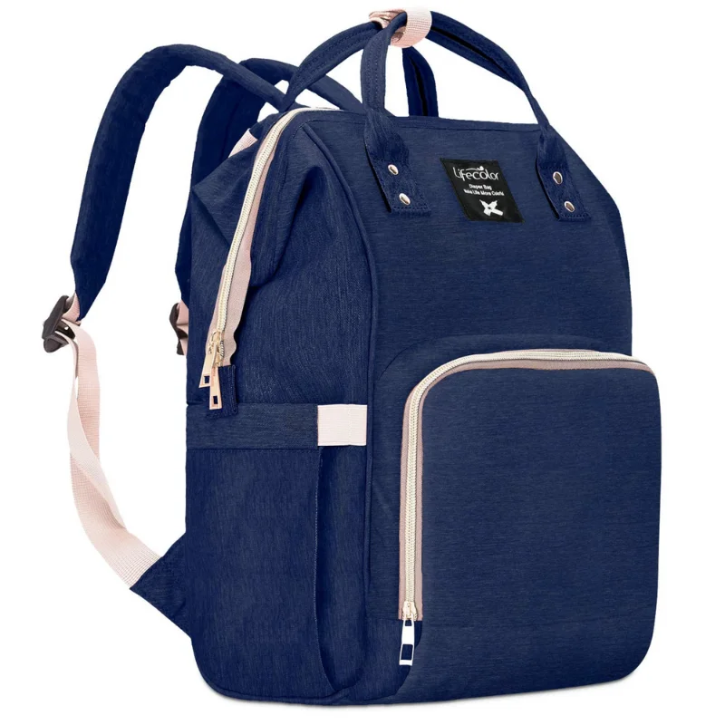 Herzberg HG-03206: Multifunction Mommy Diaper and Baby Bottle Bag - Blue Herzberg HG-03206: Multifunction Mommy Diaper and Baby Bottle Bag - Blue