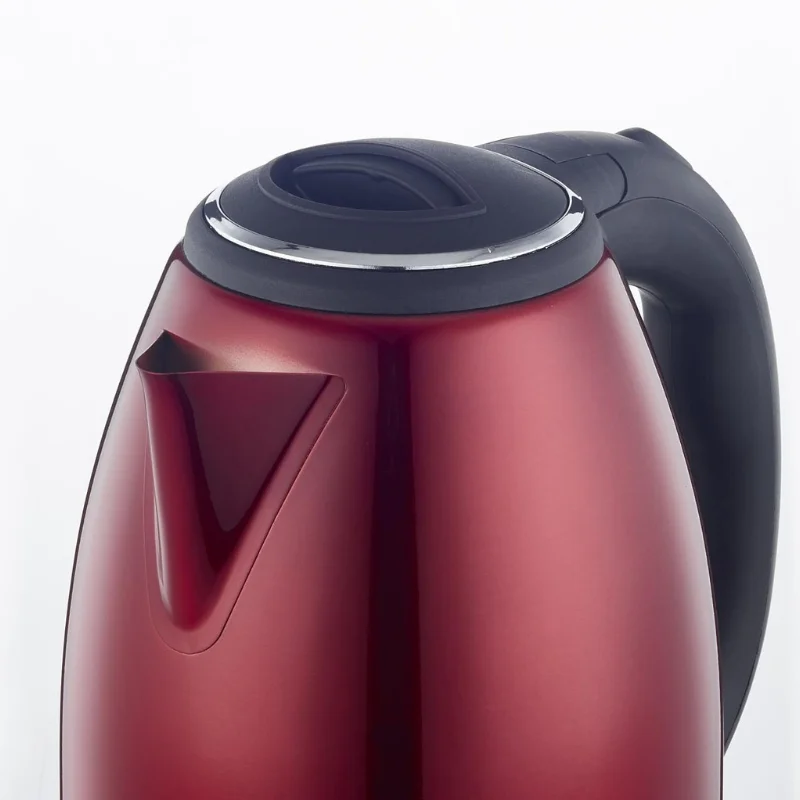 Herzberg HG-5011RED: 1.8L 1500W Stainless Steel ElectricKettle - Red