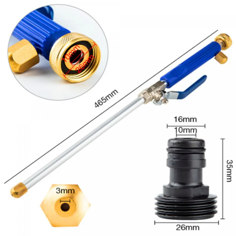 Herzberg HG-03824: Double Nozzle Water Jet High-Pressure Washer Wand - Blue Herzberg HG-03824: Double Nozzle Water Jet High-Pressure Washer Wand - Blue