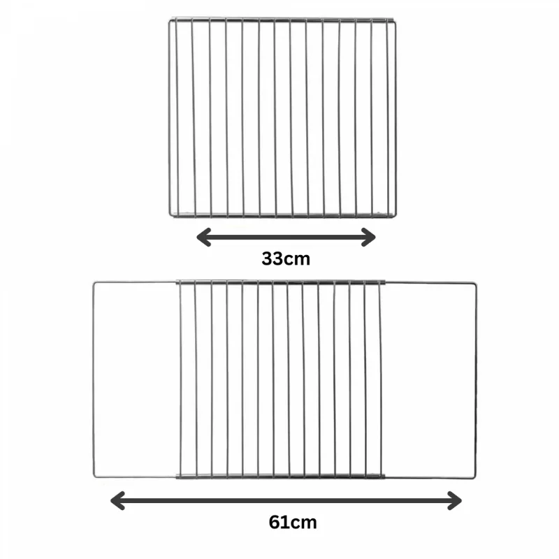 Herzberg HG-03213: Universal Oven Baking Grid & Adjustable Coaster Rack Herzberg HG-03213: Universal Oven Baking Grid & Adjustable Coaster Rack