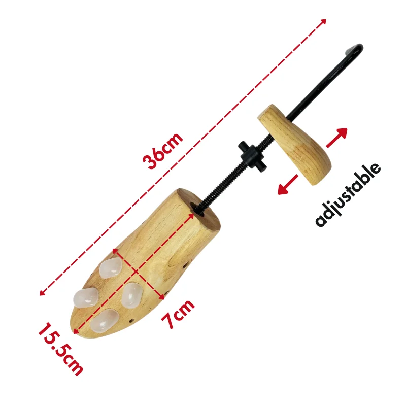 Herzberg HG-03770: 2 Way-Wooden Adjustable Shoe Stretcher & Expander - Women Herzberg HG-03770: 2 Way-Wooden Adjustable Shoe Stretcher & Expander - Women