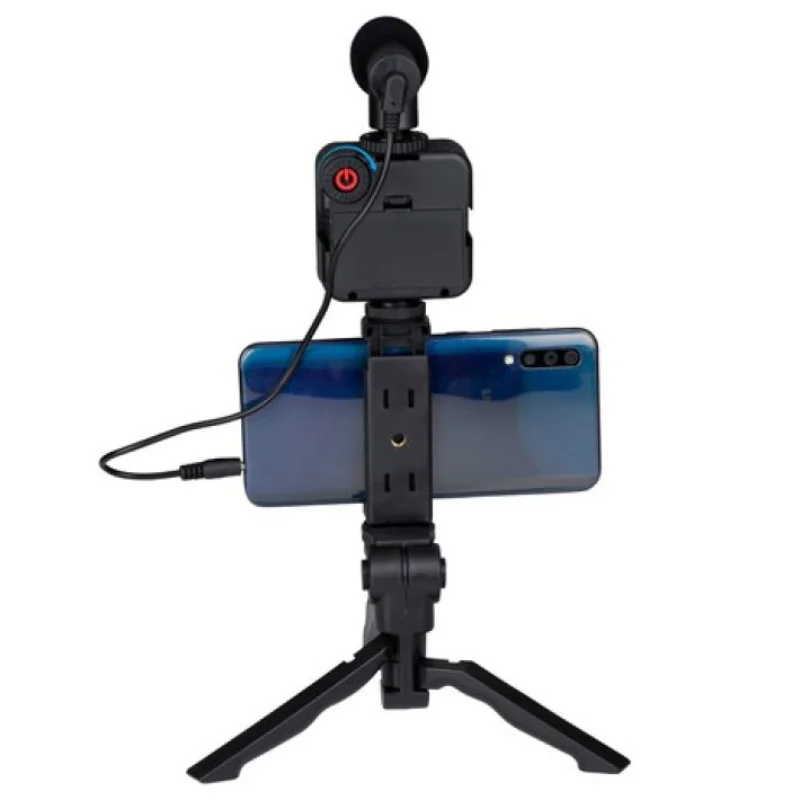 Grundig ED-38135: 3-in-1 Selfie Studio Vlogging Kit with Lighting, Microphone and Tripod Grundig ED-38135: 3-in-1 Selfie Studio Vlogging Kit with Lighting, Microphone and Tripod