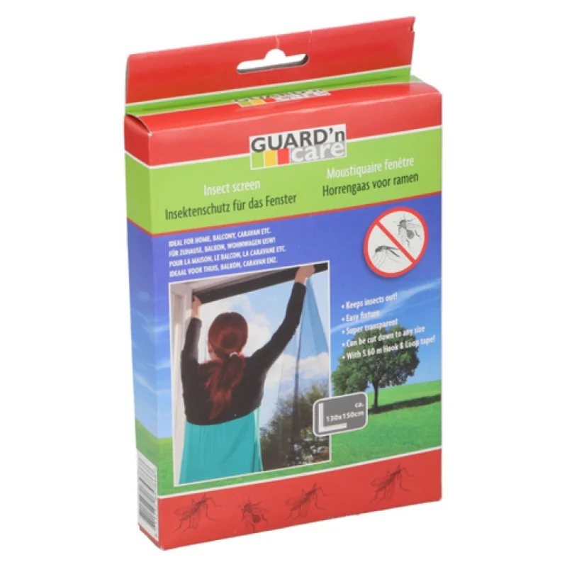 Guard'n Care ED-57868: Window Mosquito Net & Anti-Insect Protection Screen- 130x150cm Guard'n Care ED-57868: Window Mosquito Net & Anti-Insect Protection Screen- 130x150cm