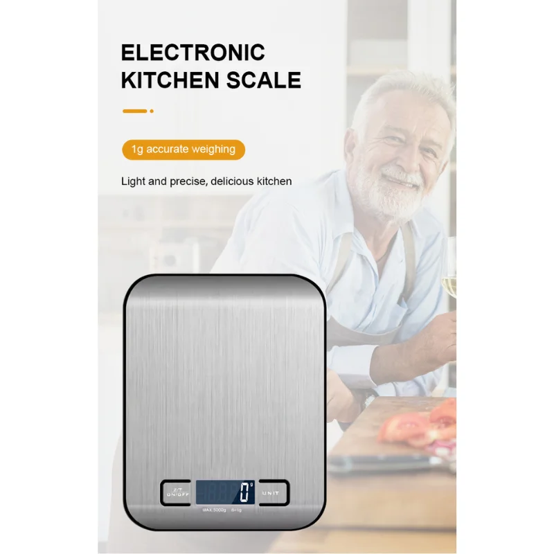 Herzberg HG-04135: Electronic Digital Kitchen Scale - 5kg/1g Herzberg HG-04135: Electronic Digital Kitchen Scale - 5kg/1g