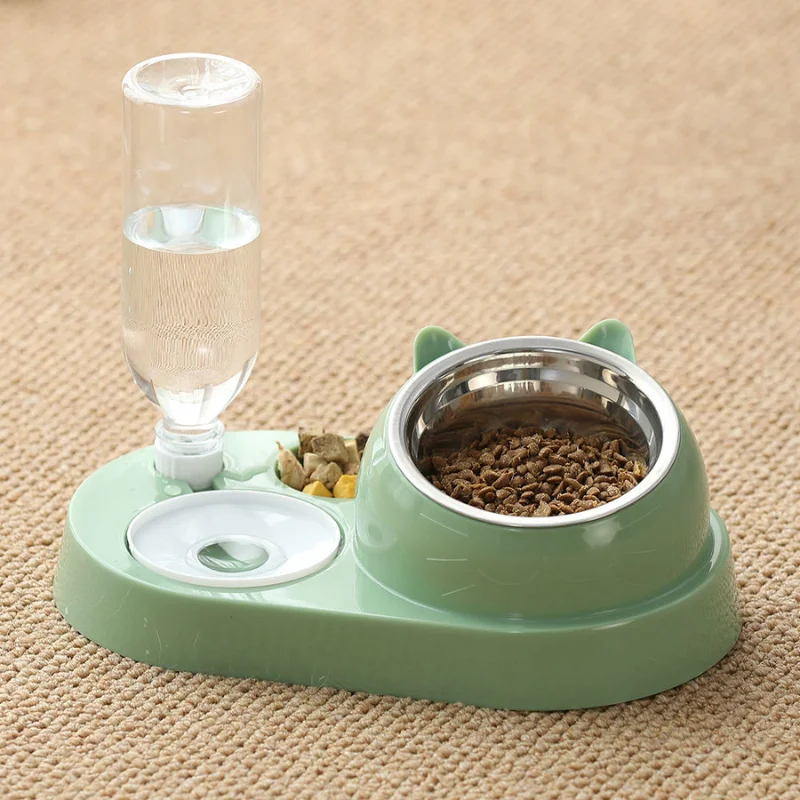 Herzberg HG-04197: Multifunctional Dual Pet Food & Water Despenser Herzberg HG-04197: Multifunctional Dual Pet Food & Water Despenser