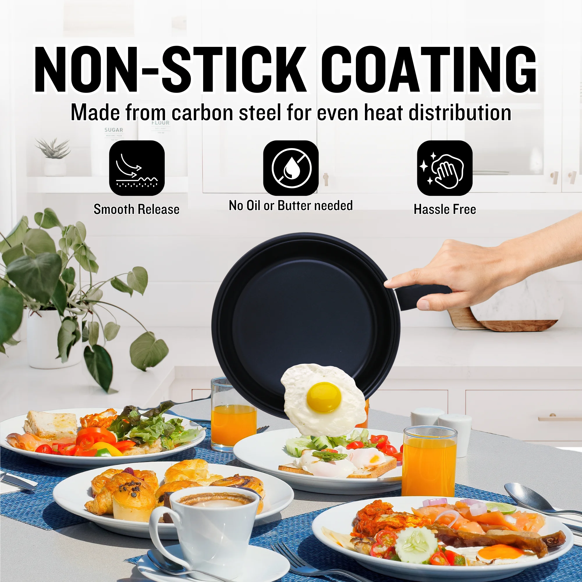 Herzberg HG-04241: 13 Pieces Non-Stick Cookware Set with Nylon Cooking Spoon Set Herzberg HG-04241: 13 Pieces Non-Stick Cookware Set with Nylon Cooking Spoon Set