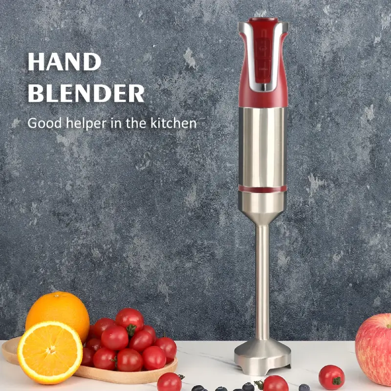 Royalty Line RL ESTM800RED: Powerful Red Stick Immersion Blender for Smoothies and Soups Royalty Line RL ESTM800RED: Powerful Red Stick Immersion Blender for Smoothies and Soups