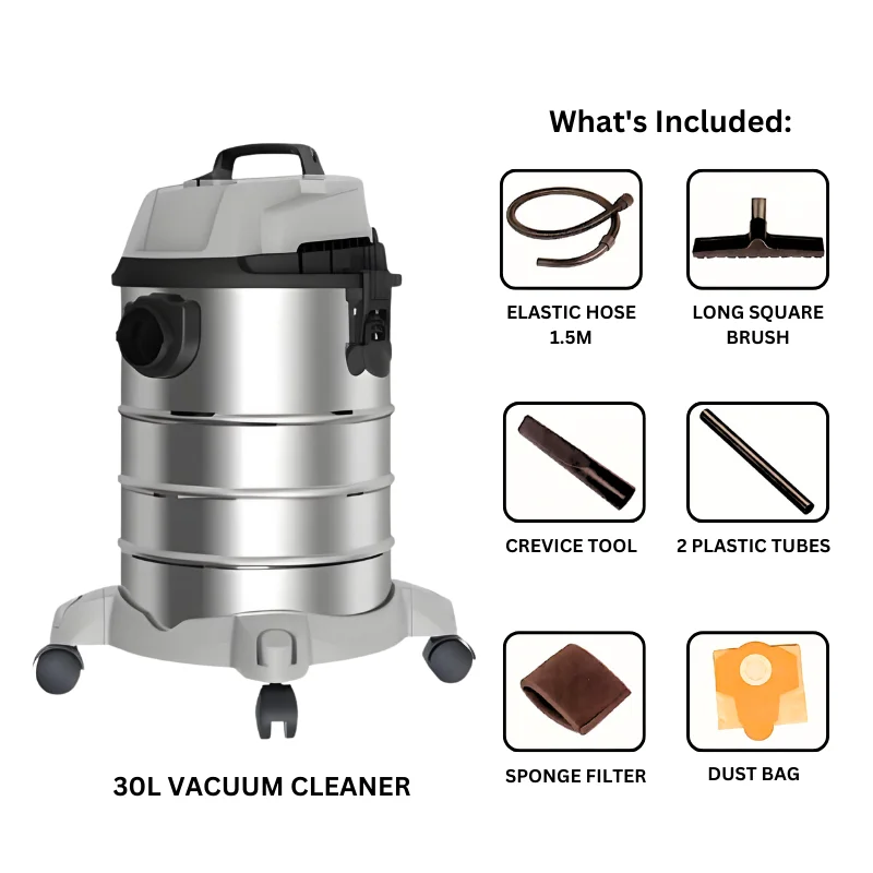 Bentheimer BR-308-30L: Wet and Dry Vacuum Cleaner 1500W - 30L Bentheimer BR-308-30L: Wet and Dry Vacuum Cleaner 1500W - 30L