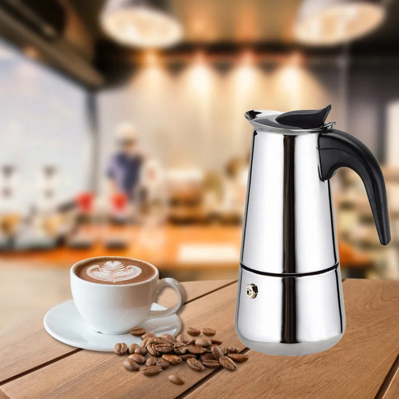 Eisenbach EB-400CM: S/S Cafetiere Expresso Coffee Maker- 4 Cups Eisenbach EB-400CM: S/S Cafetiere Expresso Coffee Maker- 4 Cups