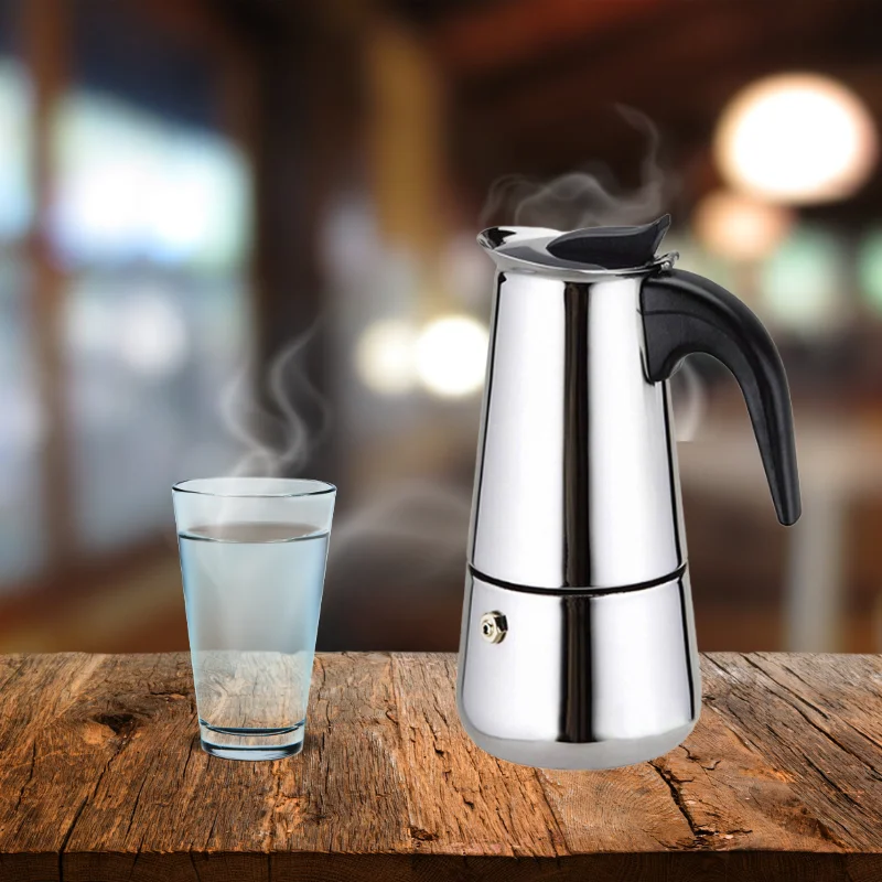Eisenbach EB-400CM: S/S Cafetiere Expresso Coffee Maker- 4 Cups Eisenbach EB-400CM: S/S Cafetiere Expresso Coffee Maker- 4 Cups
