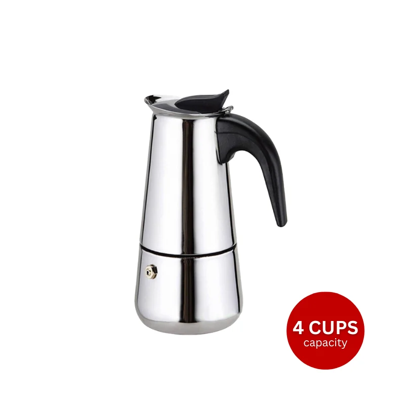 Eisenbach EB-400CM: S/S Cafetiere Expresso Coffee Maker- 4 Cups Eisenbach EB-400CM: S/S Cafetiere Expresso Coffee Maker- 4 Cups