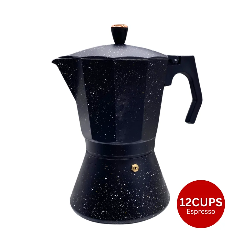 Eisenbach LSS012:Aluminum Espresso Moka Pot Coffee Maker - 12 Cups Eisenbach LSS012:Aluminum Espresso Moka Pot Coffee Maker - 12 Cups