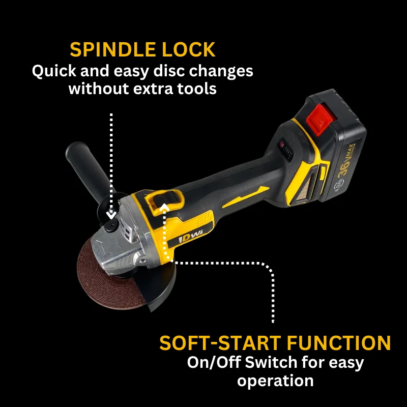 DW AG03: Brushless Angle Grinder - 36V DW AG03: Brushless Angle Grinder - 36V