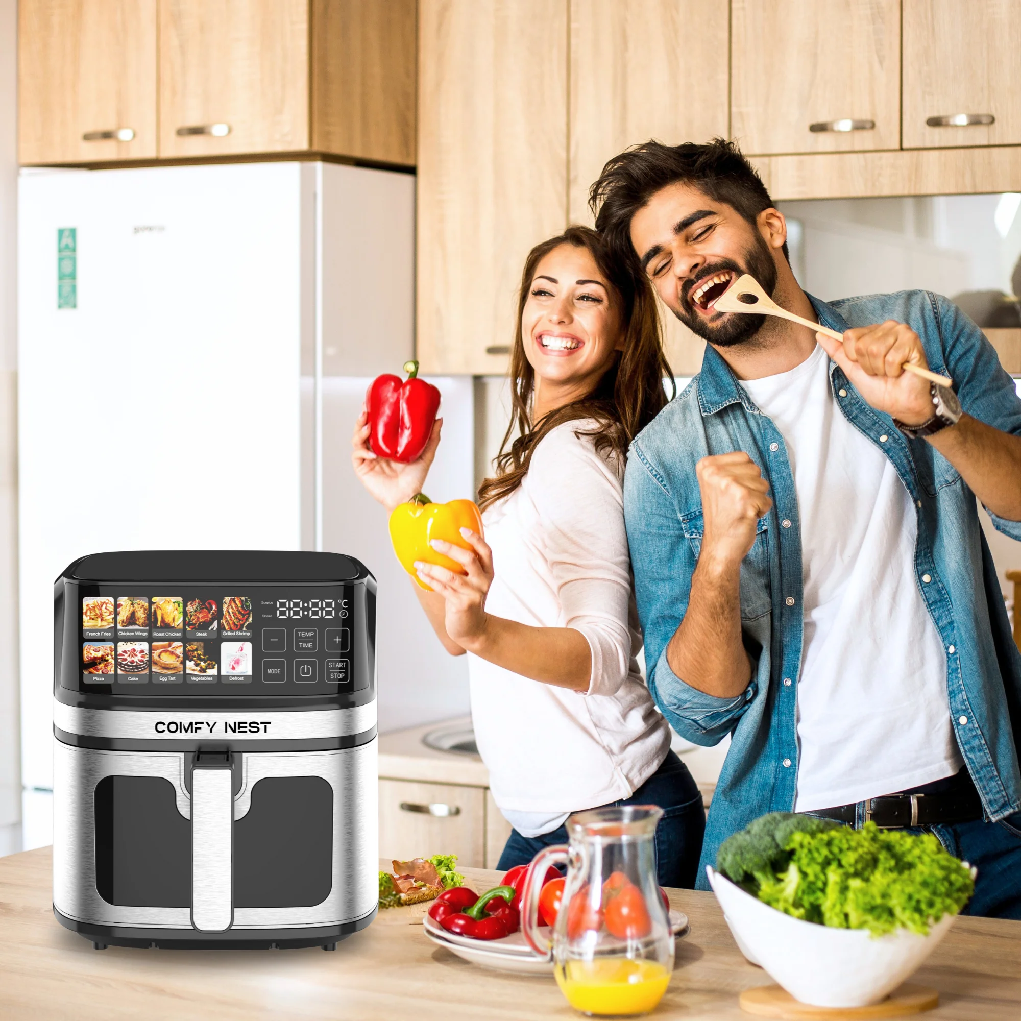 Comfy Nest CN-06160: 1700W Digital Air Fryer - 8L Comfy Nest CN-06160: 1700W Digital Air Fryer - 8L