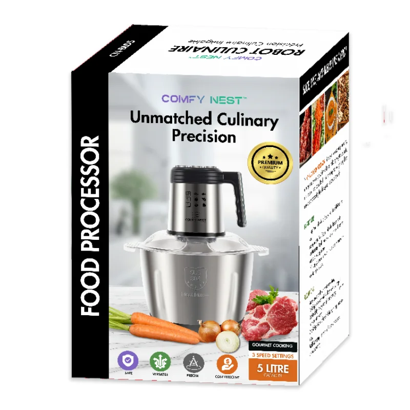 Comfy Nest CN-BLD5: 1000W Multi-Functional Food Processor - 5L Comfy Nest CN-BLD5: 1000W Multi-Functional Food Processor - 5L
