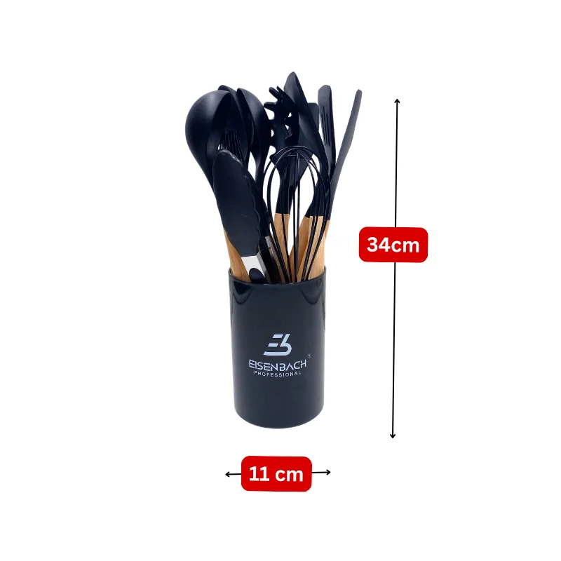 EisenbachA0022: 12-Piece Kitchen Utensils Set - Wood EisenbachA0022: 12-Piece Kitchen Utensils Set - Wood